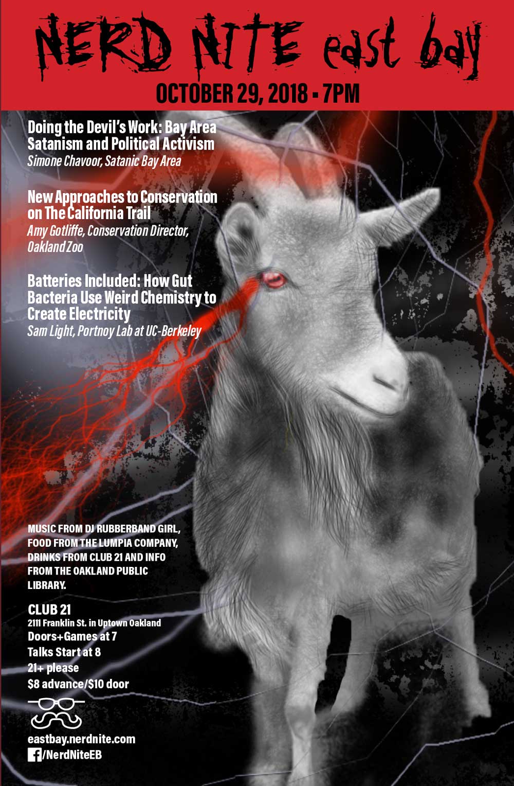 Nerd Nite East Bay Poster Goat